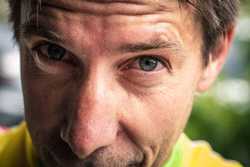 Obraz premium exhausted runner