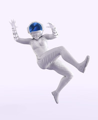 astronaut crash - 3d rendering © hutangach