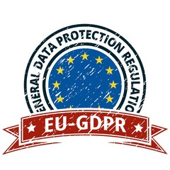 EU GDPR label illustration
