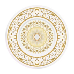 matching decorative plates for interior design. Tribal ethnic ornament with mandala. Home decor vector illustration.