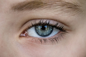 Fototapeta na wymiar Close Up Macro of Female Eye 