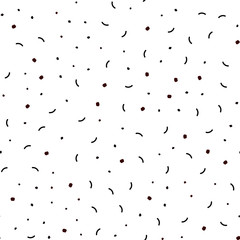 Dark Red vector seamless texture with disks, lines.