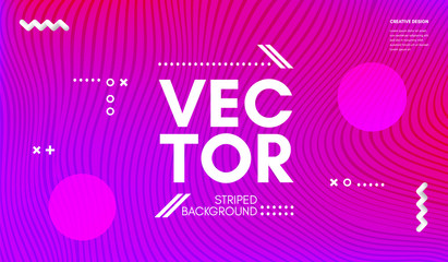 Abstract Wave Background with Gradient Lines.