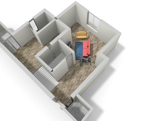 Illustration floor plan