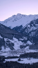Fototapeta na wymiar Hollersbach village in winter