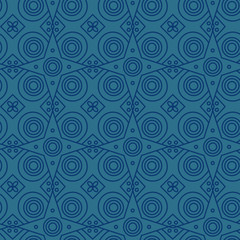 Abstract line art eastern pattern