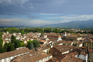 Obraz premium Cityscape of Lucca, Tuscany - Italy