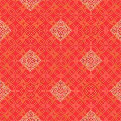 Abstract line art eastern pattern