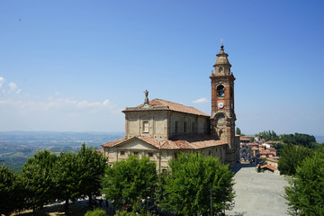 Fototapeta na wymiar Church of San Giovanni Battista, Diano d'Alba - Piedmont Italy