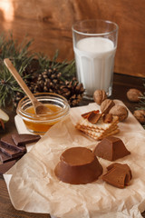 Norwegian brown cheese still life 