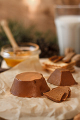 Norwegian brown cheese still life 