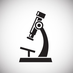 Microscope icon on white background for graphic and web design, Modern simple vector sign. Internet concept. Trendy symbol for website design web button or mobile app