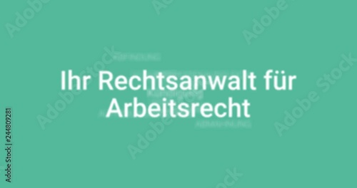 Animation Welche Das Portfolio Eines Anwalts Für Arbeitsrecht Zeigt