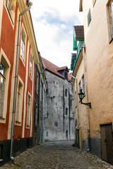 Fototapeta na wymiar Old town street in Europe