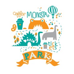 Amusement Park for the whole family, attractions and walking paths, pond, and ice cream, coffee and circus