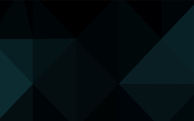 Dark BLUE vector abstract polygonal template.