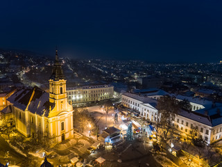 Obraz premium Bird eye view of Szekszard