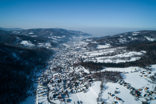 Brenna - Zima- Pejzaż - Krajobraz g&oacute;rski