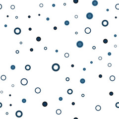 Dark BLUE vector seamless texture with disks.