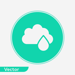 Rainy vector icon sign symbol