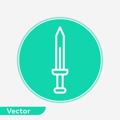 Sword vector icon sign symbol