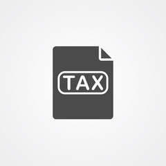 Tax vector icon sign symbol