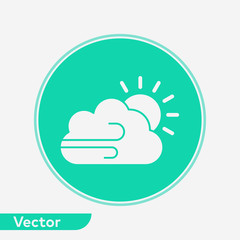 Windy vector icon sign symbol
