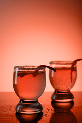 Fresh and cool drink limoncello.