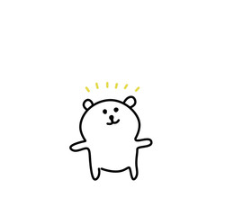 The puppy is happy. Children's illustration