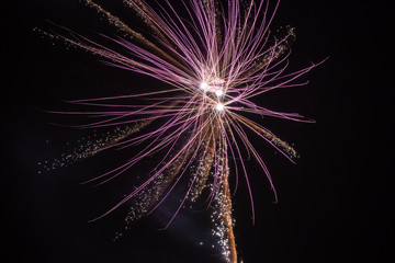 Fototapeta premium abstract colorful bright fireworks for celebrate