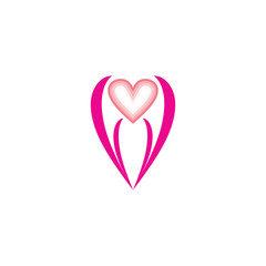 V love logo design