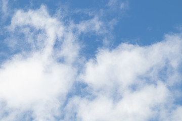 blue sky with white clouds