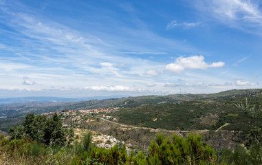 Fototapeta na wymiar Montemuro Mountain Range Panoramic View