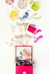 Happy birthday concept with copy space