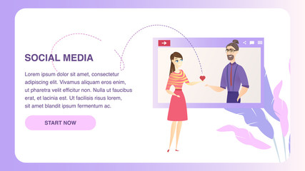 Dating Social Media Network Character Website