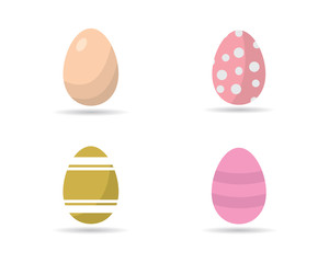 Egg icon vector logo