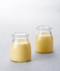 Fresh milk eggs pudding
