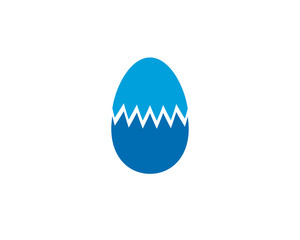 Egg icon vector logo