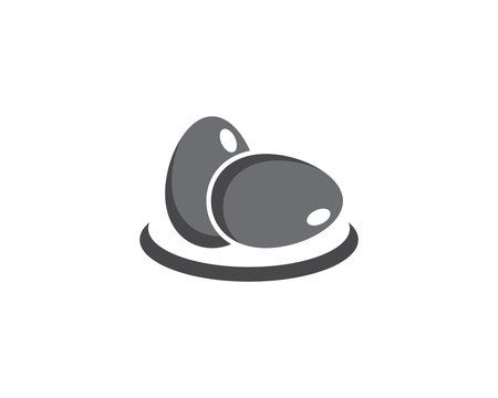 Egg icon vector logo