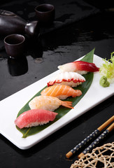 Delicious Japanese food, sushi combo