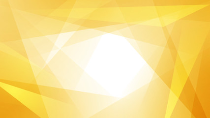 Abstract background of straight intersecting lines and polygons in yellow colors
