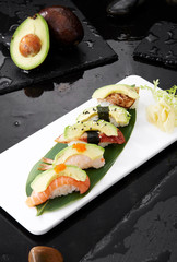 Delicious Japanese food, sushi combo