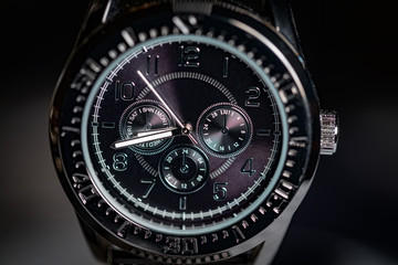 Man Sporty silver, watch. 