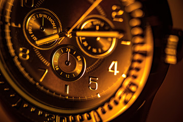 Man Sporty gold watch. 