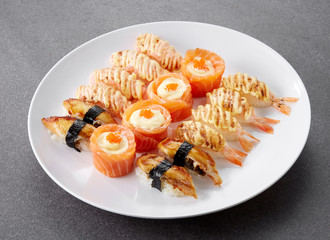Delicious Japanese food, sushi platter