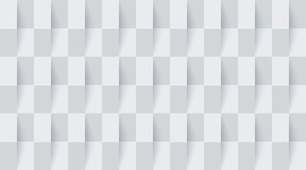 Grey and white abstract geometric background with checkered pattern.