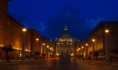 Fototapeta na wymiar Old Vatican Town of Rome, Italy in Europe