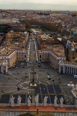 Old Vatican Town of Rome, Italy in Europe