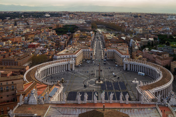 Old Vatican Town of Rome, Italy in Europe