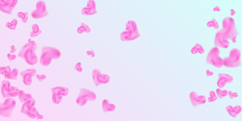 Hearts of confetti for valentines day